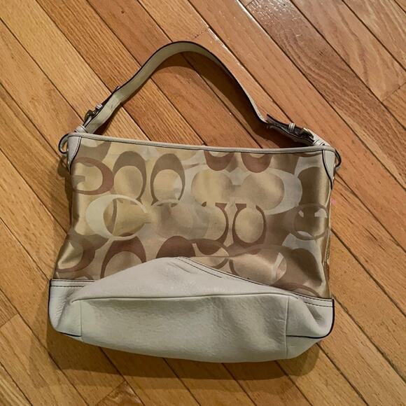 Coach Signature Optic leather C handbag - Picture 1 of 8